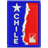 567 Parche Bordado Mapa De Chile
