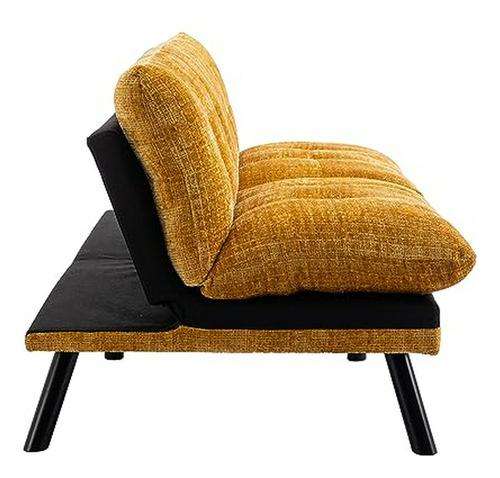 Sofá-cama Inmozata Chenille Amarillo, Plegable, 71,6 