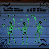 Imanes De Esqueleto De Halloween Para Puerta De Garaje Que B