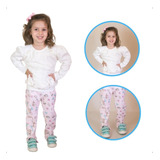 Conjunto Feminino Blusa Calça Festa Para Menina Infantil 1-3