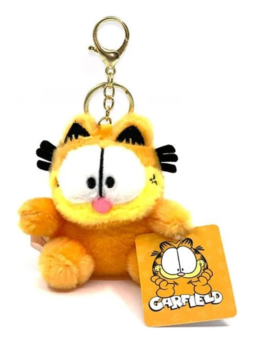 Llavero Garfield Peluche Ojos Abiertos Gato Naranja Disney 