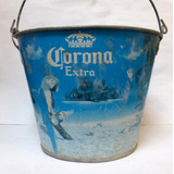 Balde Frapera Hielera Cerveza Corona Extra Antiguo Zinc