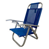 Silla Alta Xl Reposera Playa Azul Lusqtoff Cad0399