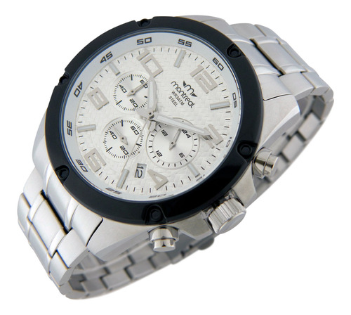 Reloj Montreal Hombre Ml1006 Crono 100%acero Mecanismo Seiko