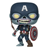 Figura De Accion Del Capitan America Zombie  De Marvel Funko Pop