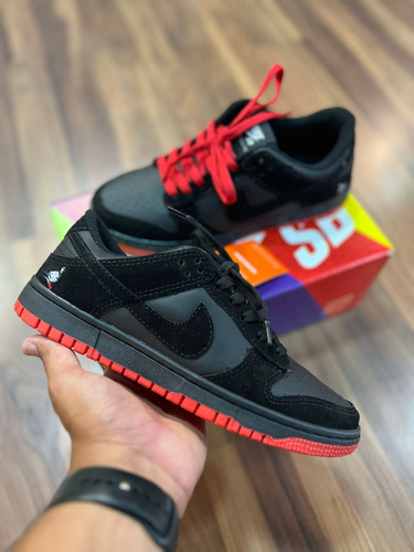 Tenis Air Sb Dunk Low Black Pigeon Pombo Moda Basquete