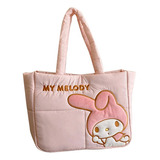 Bolsa Coreana Tote Bag Acolchada Nylon My Melody Sanrio