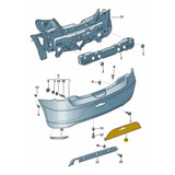 Calcomanía Paragolpe Trasero Vw Gol G5