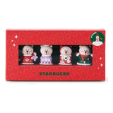 Stopper Starbucks Tapón De Asia Pack De 4 En Caja Navidad