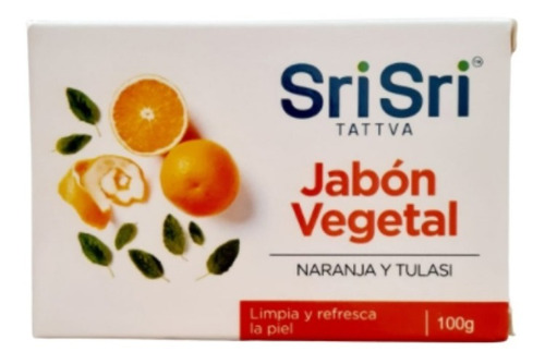 Jabon Vegetal Naranja Y Tulasi X 100 G