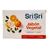 Jabon Vegetal Naranja Y Tulasi X 100 G