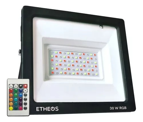 Reflector Led 50w De Color Control Azul Amarillo Rojo Verde