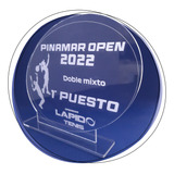 X1 Premio, Trofeo De Acrílico Láser 10x15 3mm + Dsño + Caja