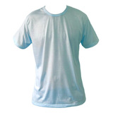 10 Camiseta Para Sublimação Azul Claro Blusa Atacado