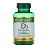 D3 50 Mcg 2.000 Iu Immune Health 350 Softgels Nature's Bount