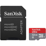 Cartão De Memória Micro Sd Sandisk 32gb +adaptador K