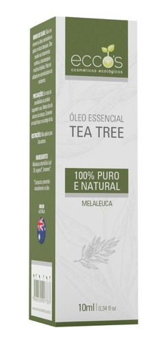 Oleo Essencial Tea Tree/ Melaleuca 10ml Eccos