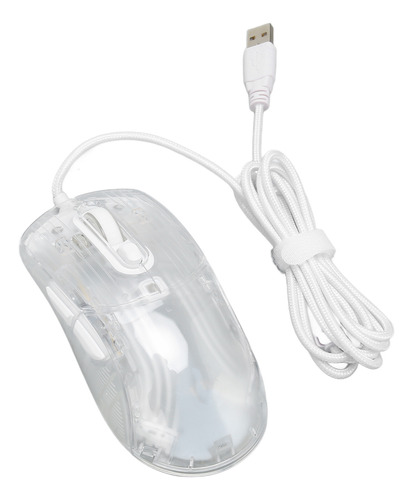 Ratón Transparente Para Juegos Con Cable, 12800 Dpi, 7 Tecla