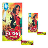 Kit 1 Toalha Banho + 1 Rosto Elena De Avalor Personalizada