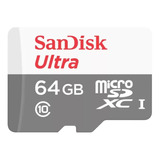 Cartão De Memória Sandisk Micro Sdxc 64gb Classe 10 100mbs