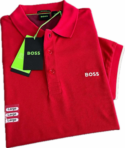 Camiseta Regular Fit Hugo Boss Red Big Logo Original