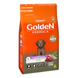 Ração Golden Formula Cães Filhotes Mini Bits Carne Arroz 3kg