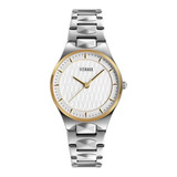 Reloj Feraud Mujer Acero Con Dorado Moderno F5550 Lsld