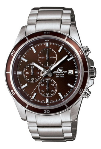 Reloj Casio Edifice Efr-526d-5  Marrón Hombre 100% Original 