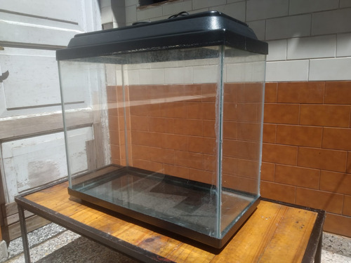 Pecera De 90 L Con Luz Led Y Base