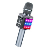 Micrófono Inalámbrico Marca Bonaok /karaoke /gris