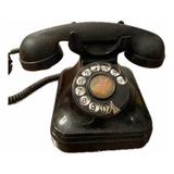 Telefono Antigüo Negro De Bakelita - Colección