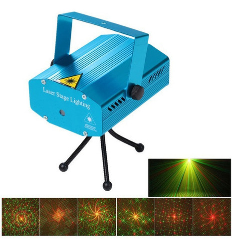 Proyector Laser Mini Luces Fiesta Navidad Puntos