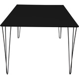 Mesa Jantar Quadrada 70cm + Hairpin Pé 75cm 1/4 + Parafusos