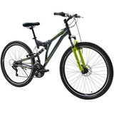 Bicicleta Montaña Ds-500 R29 21v Gris Oscuro/verde Benotto