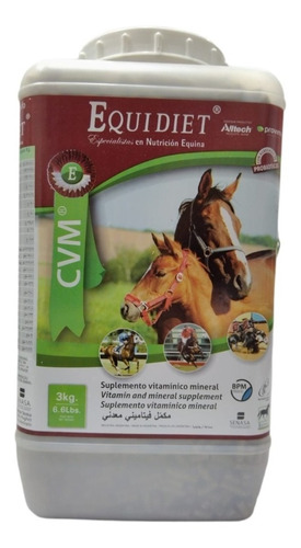 Vitaminas Minerales Probioticos P/caballo Equidiet Cvm 3 Kg