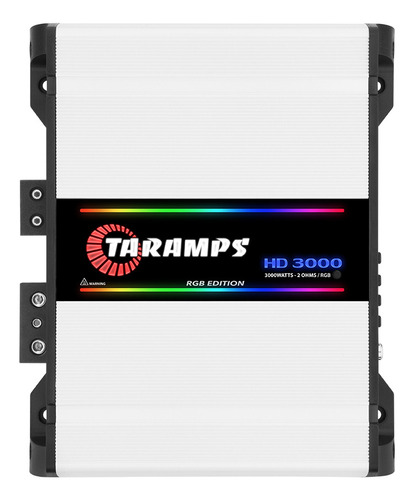 Modulo Taramps Amplificador 2 Ohms Edição Rgb Hd3000 3000w