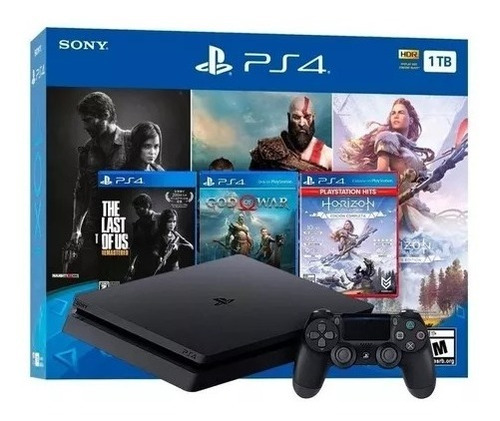 Ps4 Playstation 4 Slim 1tb God Of War Horizon The Last Of Us