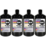 Kit 4 Litros Tinta Preta ( Black ) Para Impressoras Epson