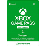 Assinatura Xbox Game Pass 3 Meses (console)