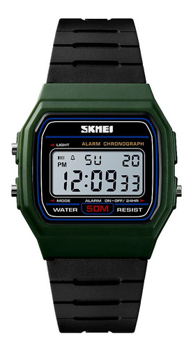 Reloj Hombre Skmei 1412 Sumergible Digital Alarma Cronometro