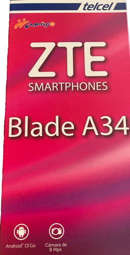 Celular Zte A34 Nuevo Empaque Cerrado