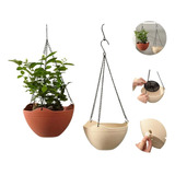 Kit Com 4 Vaso De Planta Pendente De Parede Para Samambaia 