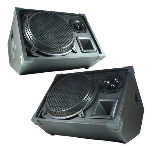 Kit 2 Caixas Retorno Passiva 12 Pol 3 Vias 1200w Rms Som