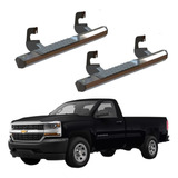 Estribos Platinum 700 Chevrolet Silverado 14-18 Cab Sen Crom