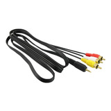 Cabo Auxiliar Audio Video P3 Para 3 Rca 1,5 Metros Gold