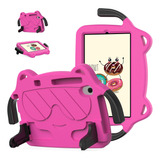 Funda Infantil Para Tcl Tab 8 Le  Con Soporte Y Asa-rosa