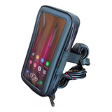 Suporte Celular Universal Moto Impermeável Carregador 6.5 