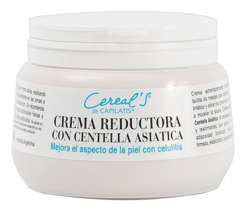 Crema Reductora Capilatis Mejora Piel Celulitis Cereals 240g