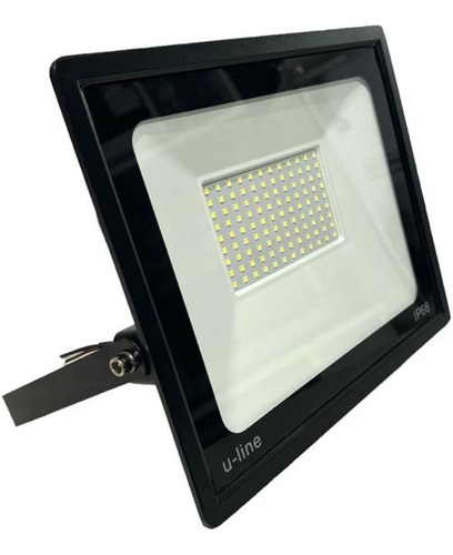 Reflector Led Exterior 100w Proyector Multiled Alta Potencia Color De La Carcasa Negro Color De La Luz Blanco Frío