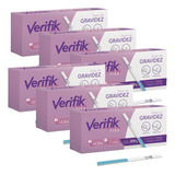 Kit Verifik Tira Teste De Gravidez C/ 6 Caixas Com 1 Tira Cd